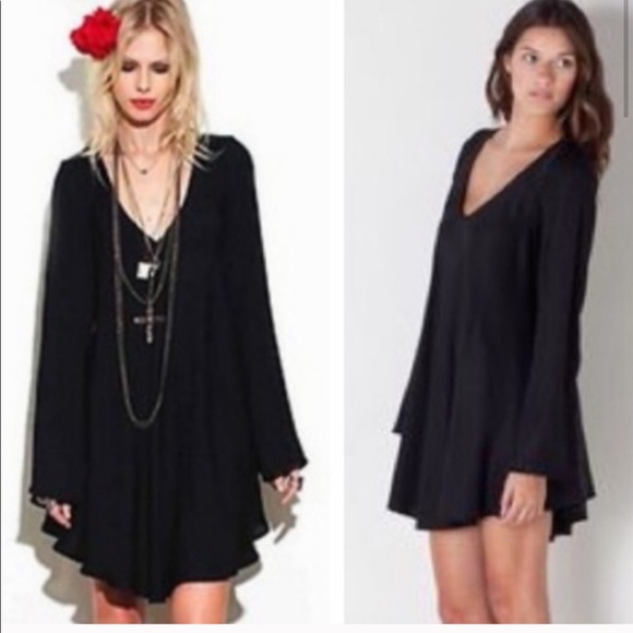 bell sleeve swing dress